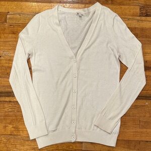 GAP Women's Cream Cardigan Sweater - Medium
